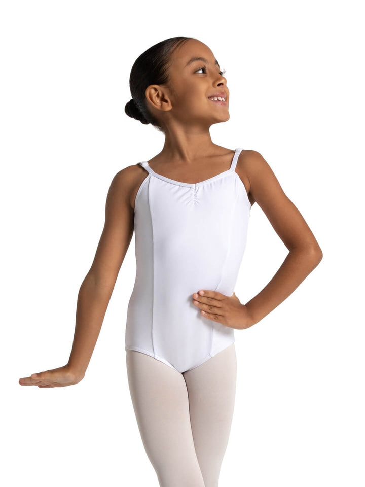 Capezio Studio Collection V Neck Camisole Leotard Child White SE1018C