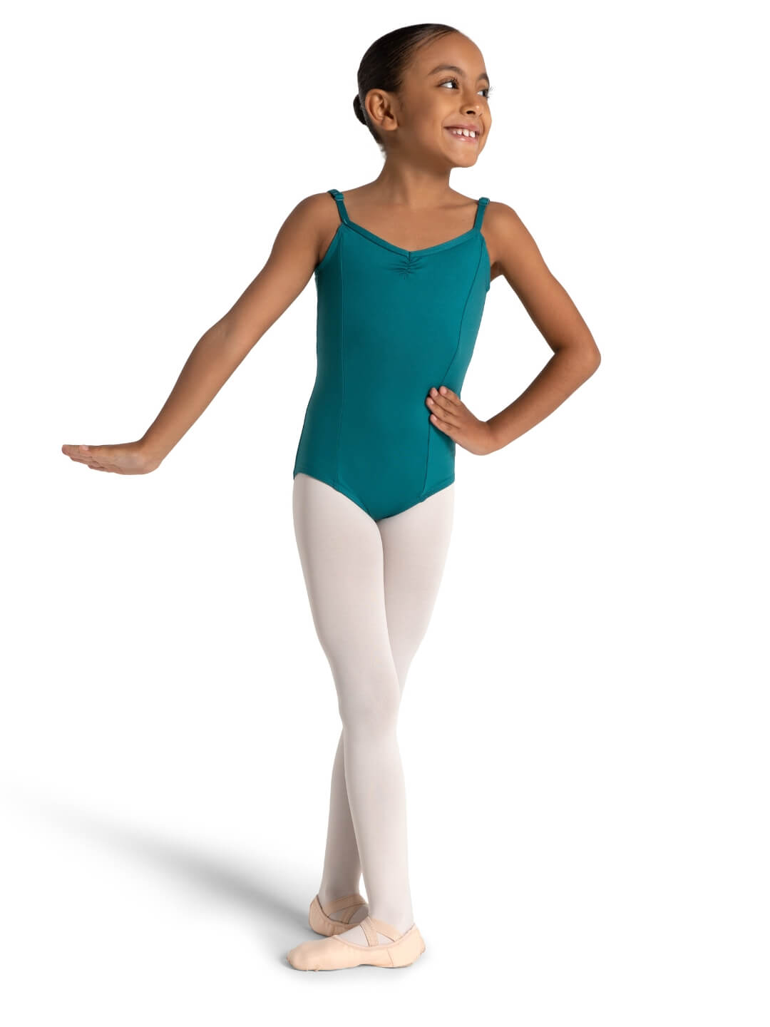 Studio Collection V Neck Camisole Leotard - Girls