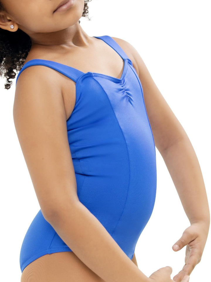 Capezio Studio Collection Wide Strap Camisole Leotard Girls Royal SE1012C