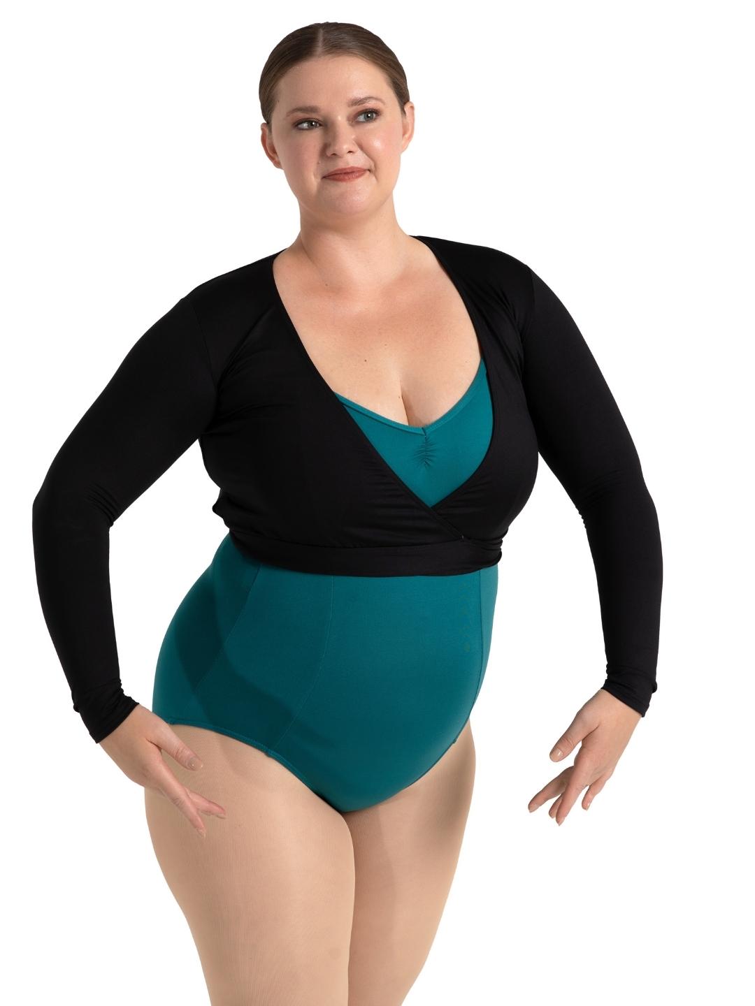 Capezio Studio Collection Wrap Top Black SE1045W