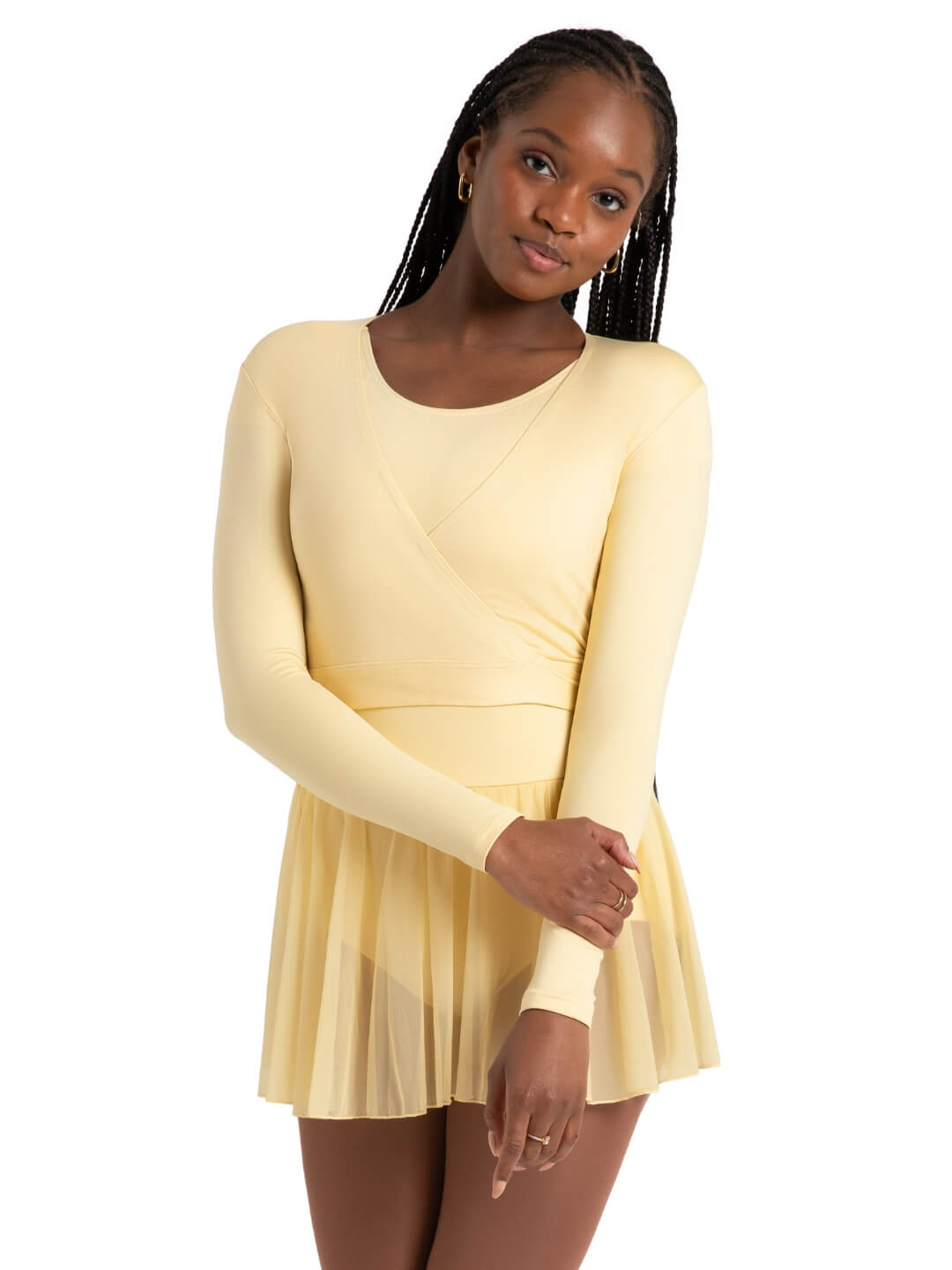 Capezio Studio Collection Wrap Top Butter SE1045W