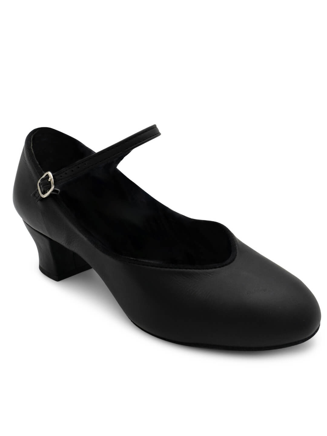 Capezio Suede Sole Jr Footlight Character Shoe Black 459