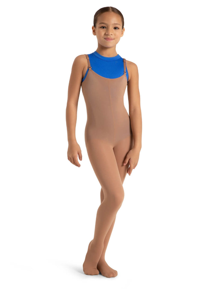 Capezio Ultra Soft Convertible Body Tight - Girls Light Suntan 1811C