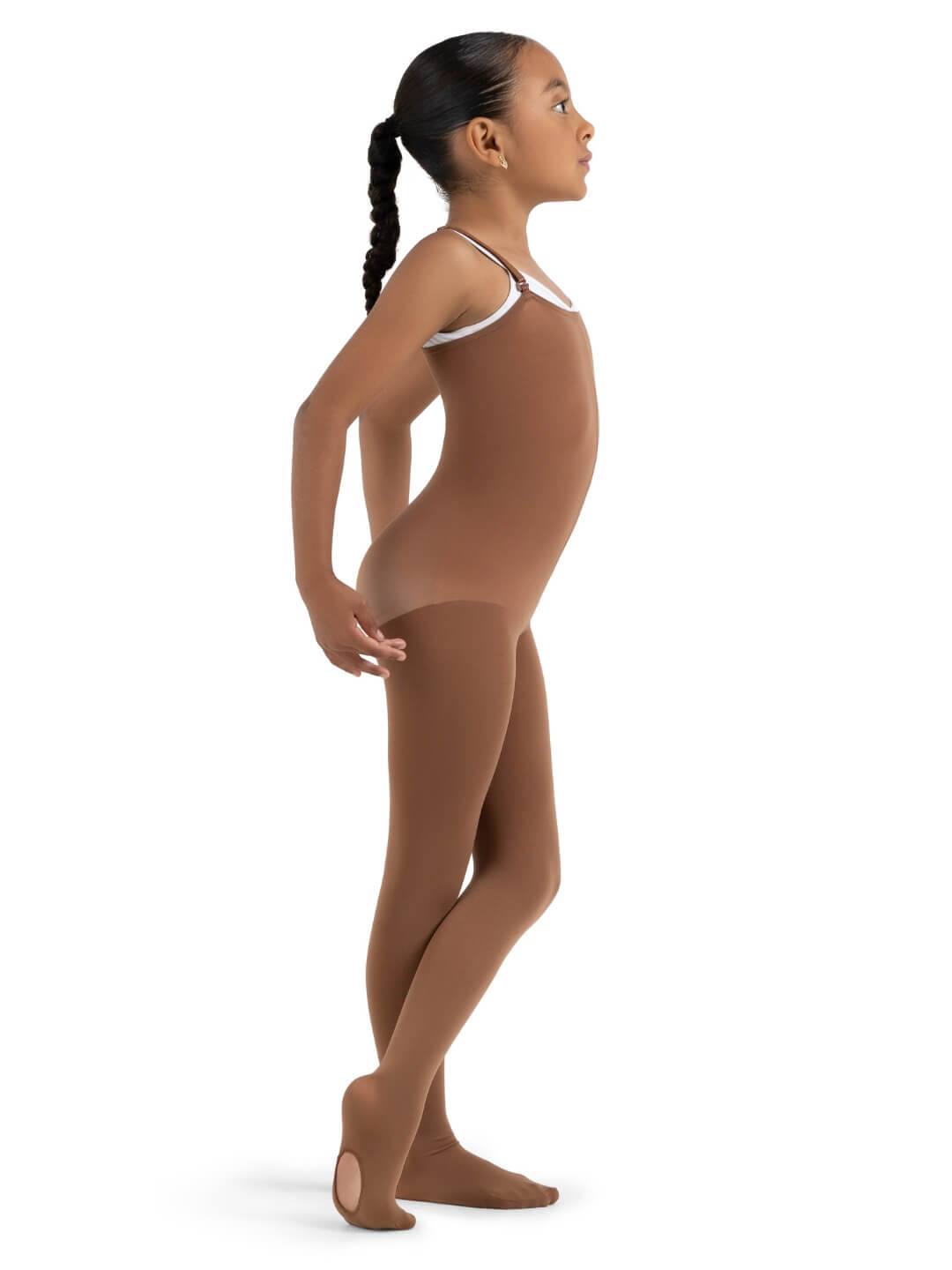 Capezio Ultra Soft Convertible Body Tight - Girls Maple 1811C