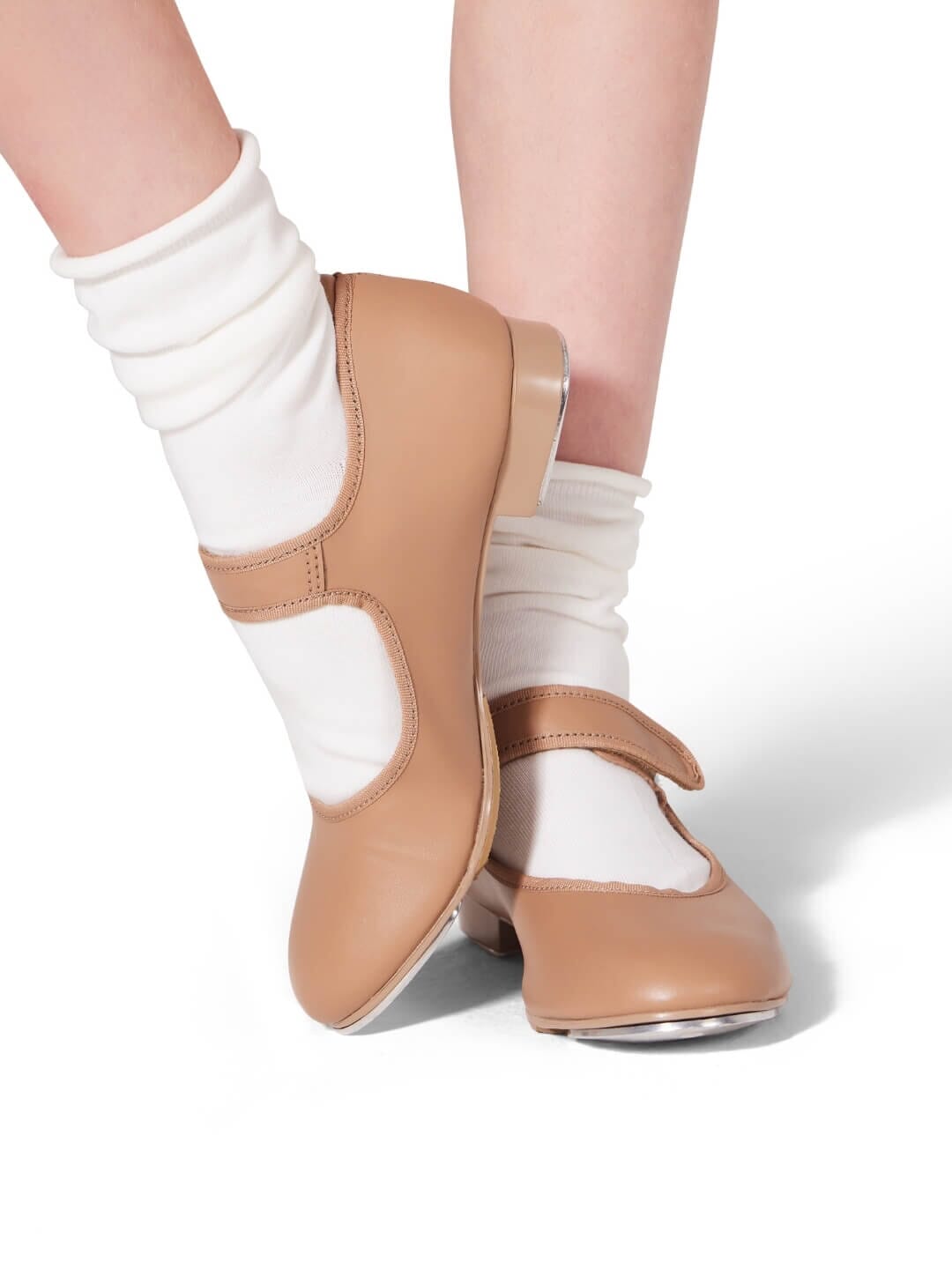 Capezio Beginner Kids Velcro Strap Patent Tap Shoe  - Child