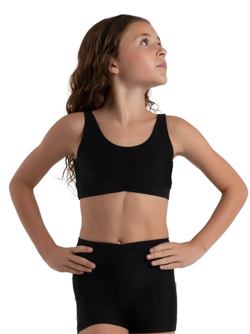 Dancer with a black crop top