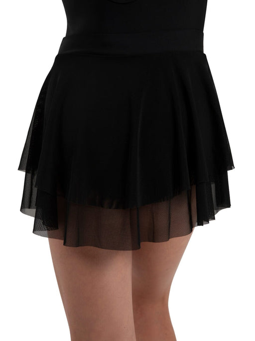 Black ballet skirt on white background