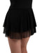 Black ballet skirt on white background