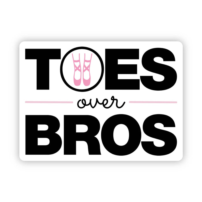 Toes Over Bros Dance Vinyl Sticker