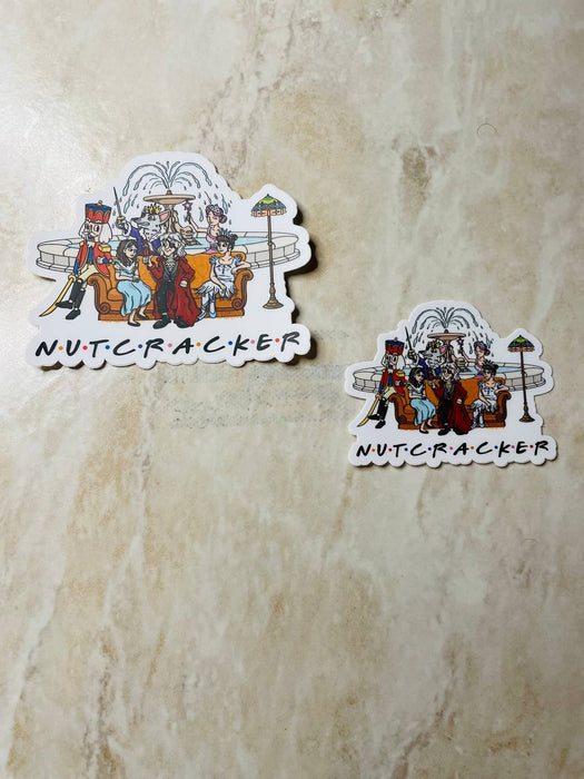 Nutcracker "Friends" Vinyl Sticker (Multiple options): Retail Packaging 3x2.4