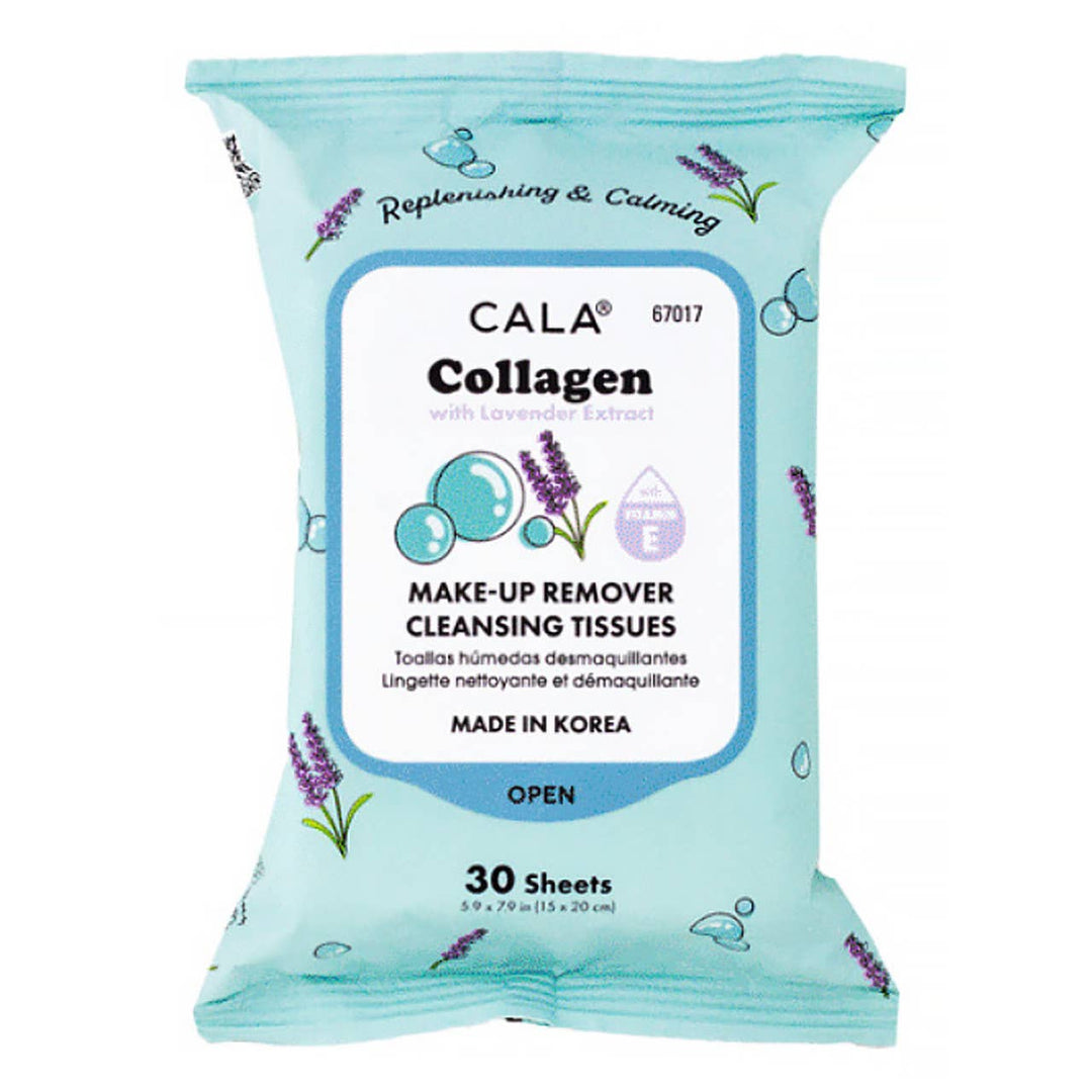 Cala Makeup Remover Wipes Tissue Cleanser: Collagen