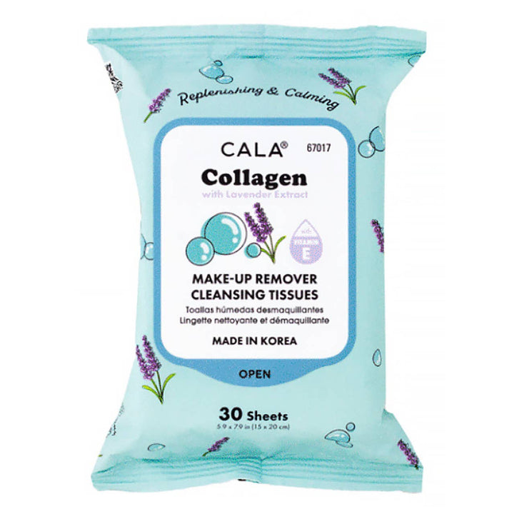Cala Makeup Remover Wipes Tissue Cleanser: Collagen