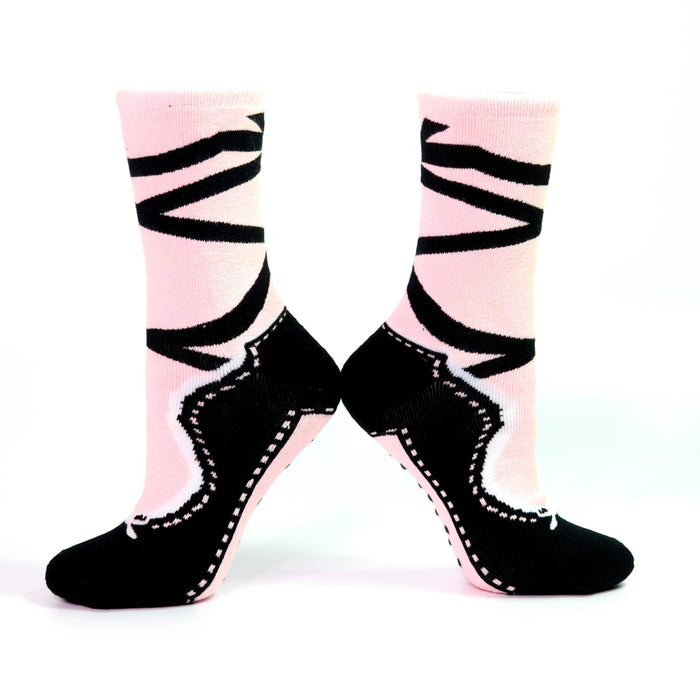 Pink Pointe Slipper Heavyweight Socks: Kids