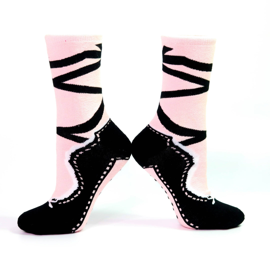 Pink Pointe Slipper Heavyweight Socks: Womens