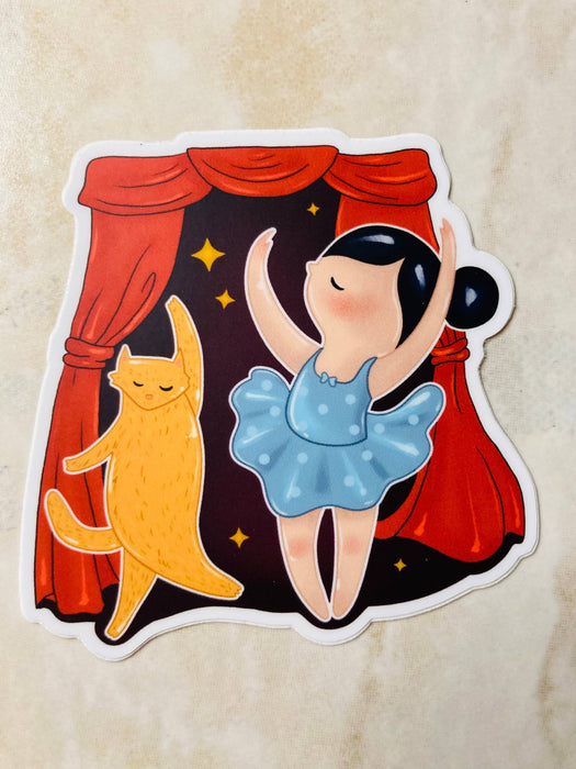 Pawsitively Perfect Pair Vinyl Sticker, 3" x 3": Retail Packaging