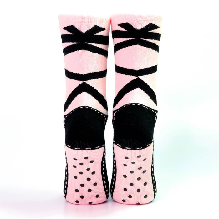 Pink Pointe Slipper Heavyweight Socks: Womens