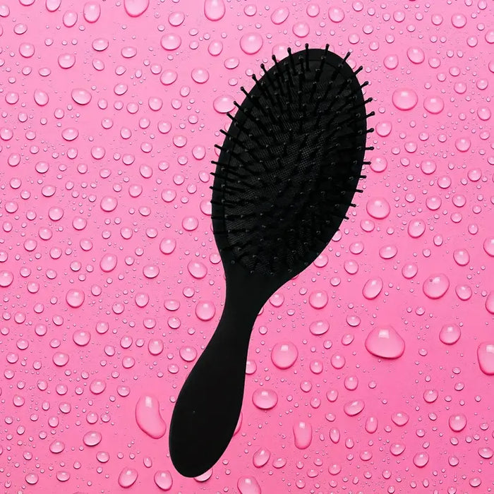 Soft Touch Detangling Paddle Brush for Wet or Dry Hair - Black