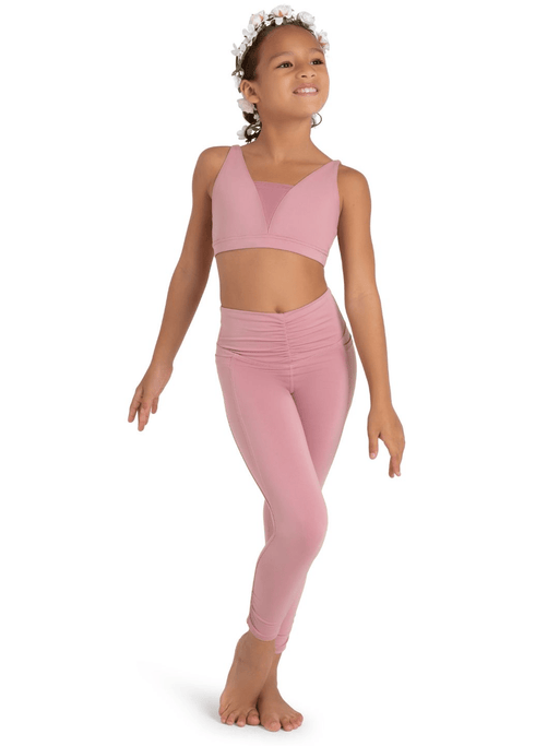 Girls dance leggings and crop top clearance