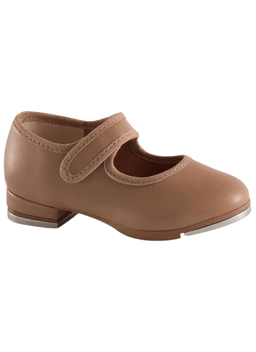 So Danca TA37 Child Vegan Velcro Strap Tap Shoe-Caramel