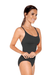 So Danca SL18/SL19 Camisole Leotard with Empire Waist and Strappy Back Adult - Black front