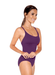 So Danca SL18/SL19 Camisole Leotard with Empire Waist and Strappy Back Adult - Dark Purple