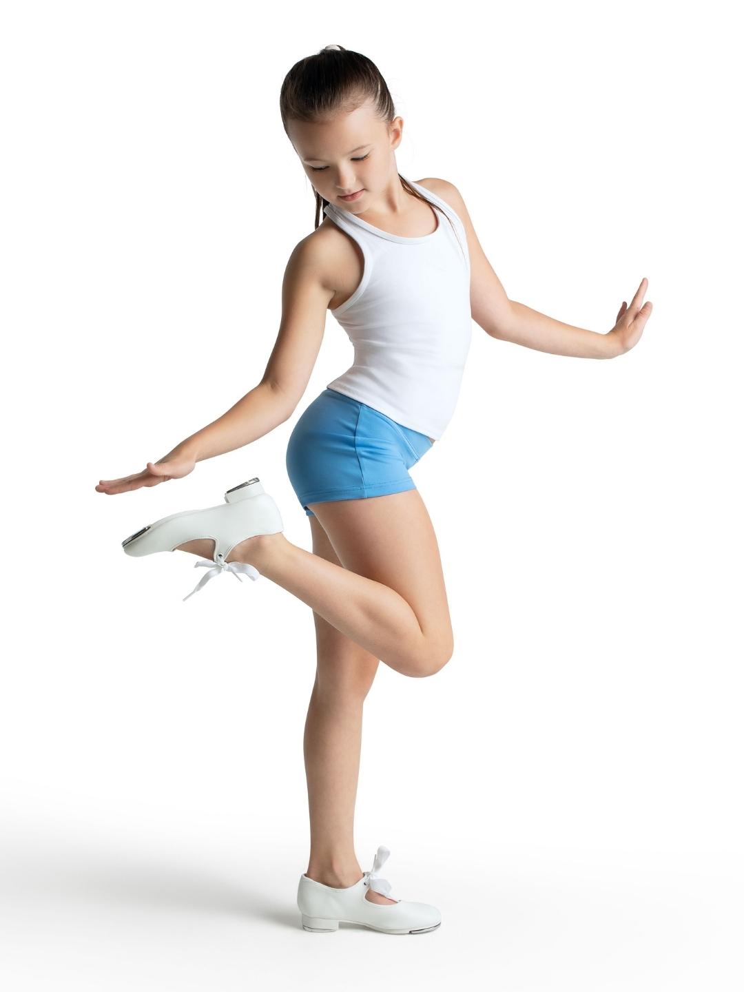 Capezio Boys Cut Low Rise Short Girls Columbia Blue TB113C