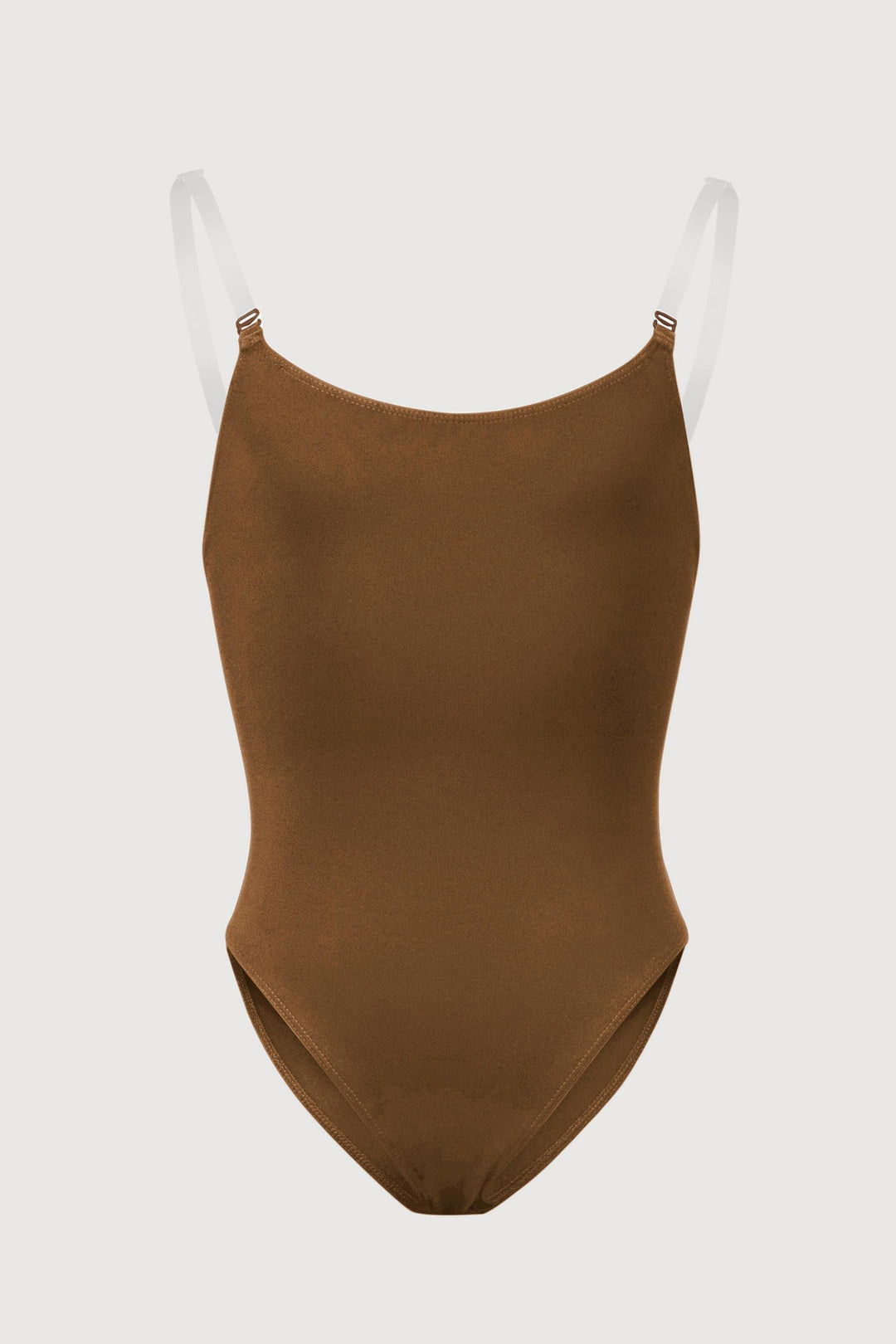 Girls Auva Adjustable Strap Bodysuit - CB3397 - Cocoa
