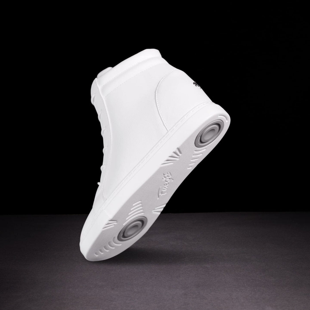 White sneaker bottom view