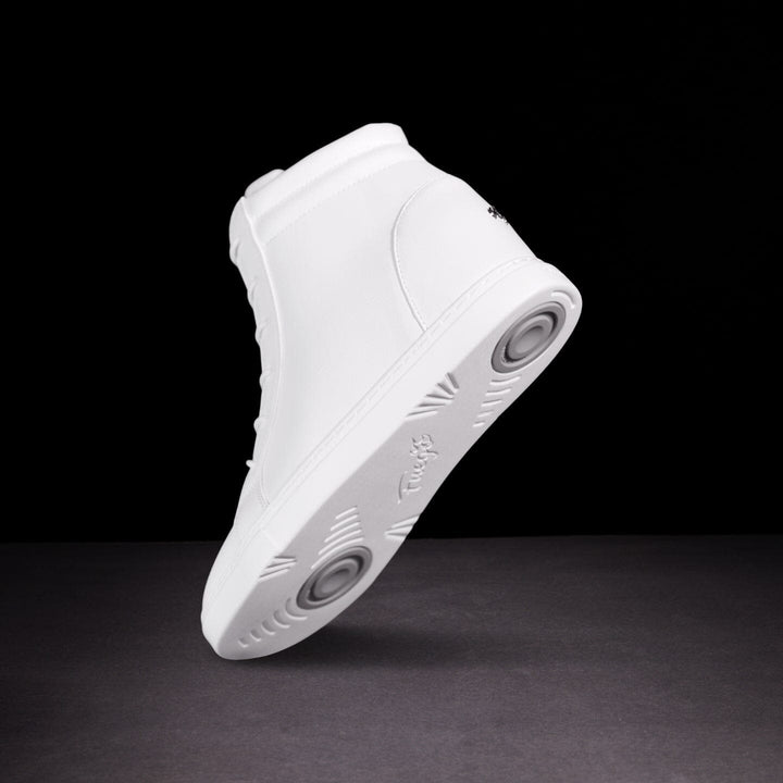 White sneaker bottom view