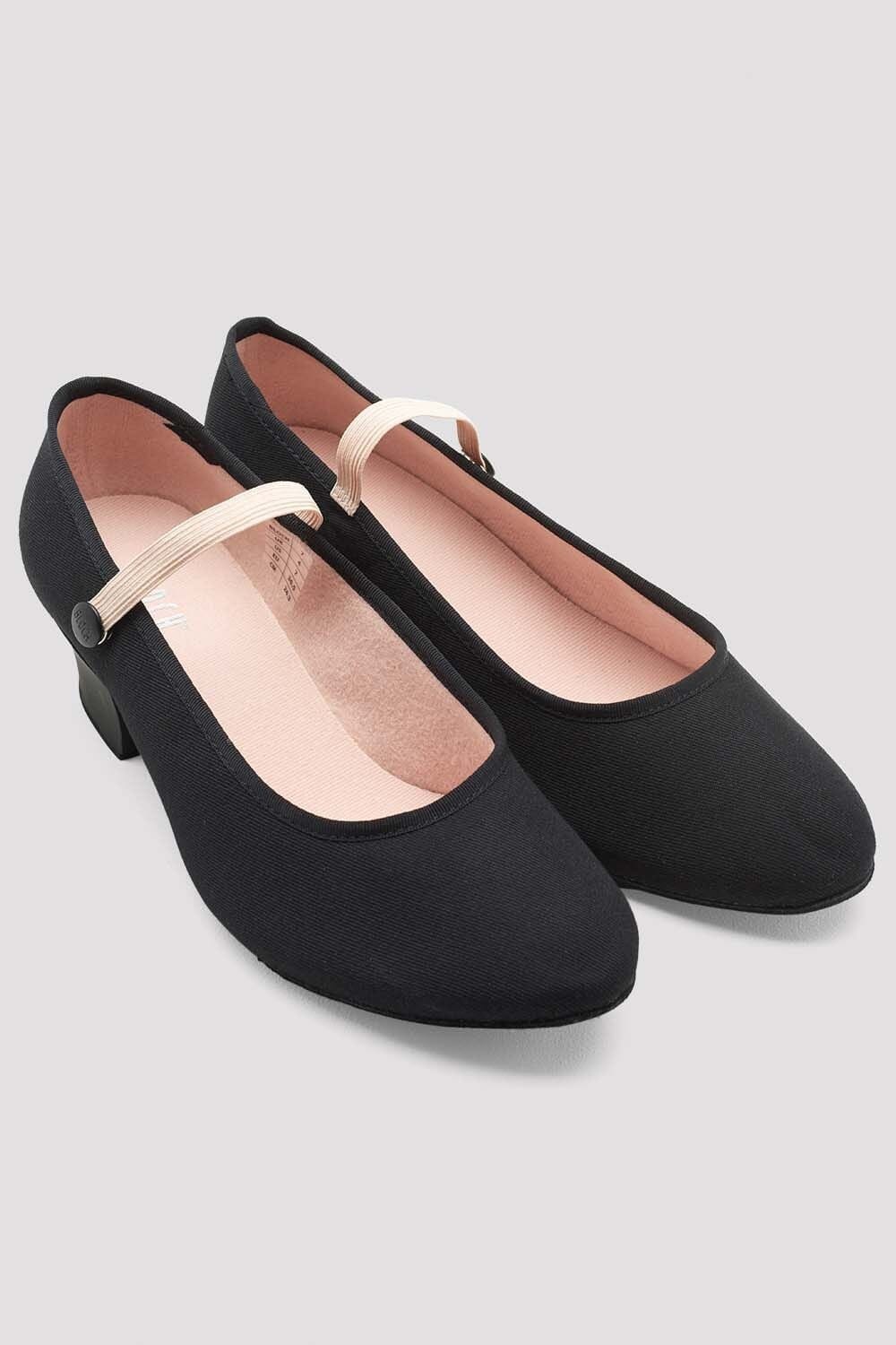 Bloch S0325L Ladies Tempo Accent Canvas 1.5" Character Shoes