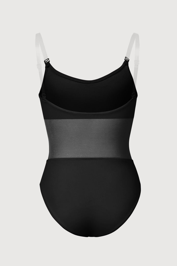 Girls Sunna Mesh Panel Bodysuit - CB3387 - Black