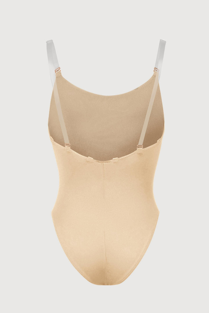 Girls Auva Adjustable Strap Bodysuit - CB3397 - Sand