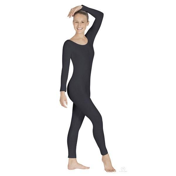 Adult Long Sleeve Unitard Black