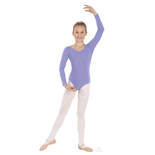 Child Long Sleeve Leotard Light Purple