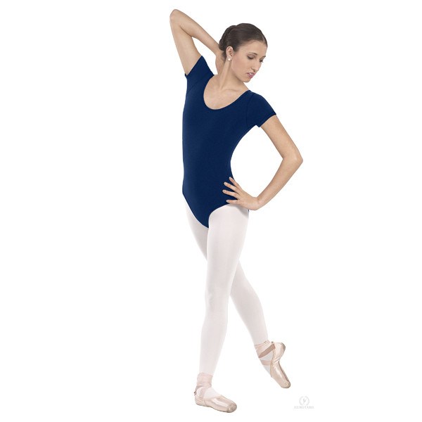 Eurotard 10475 Short Sleeve Leotard - Adult navy