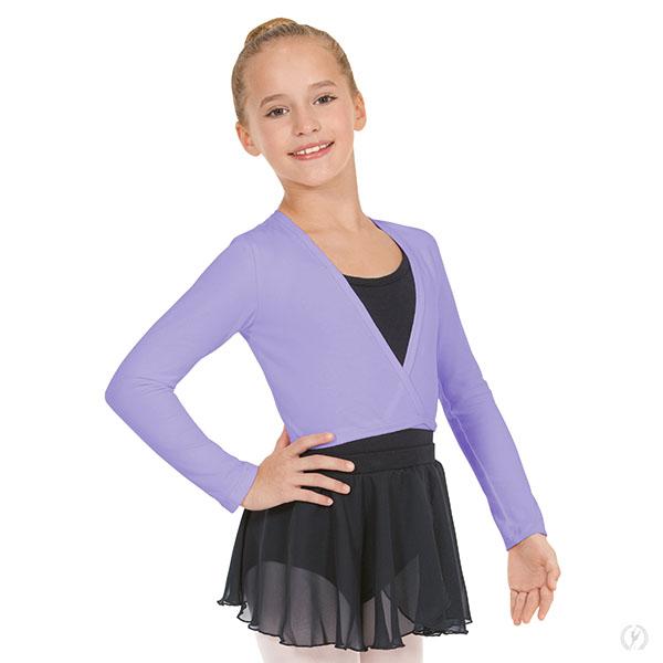 Eurotard 10523C Long Sleeve Cotton Lycra® Ballet Wrap Sweater - Child