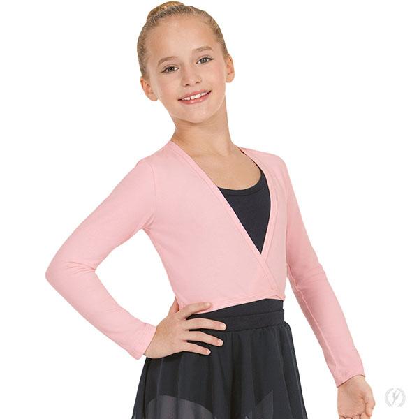 Eurotard 10523C Long Sleeve Cotton Lycra® Ballet Wrap Sweater - Child