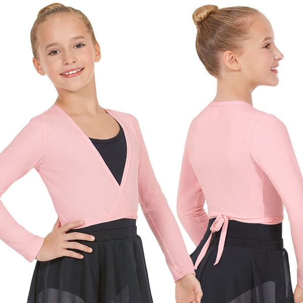 Eurotard 10523C Long Sleeve Cotton Lycra® Ballet Wrap Sweater Child