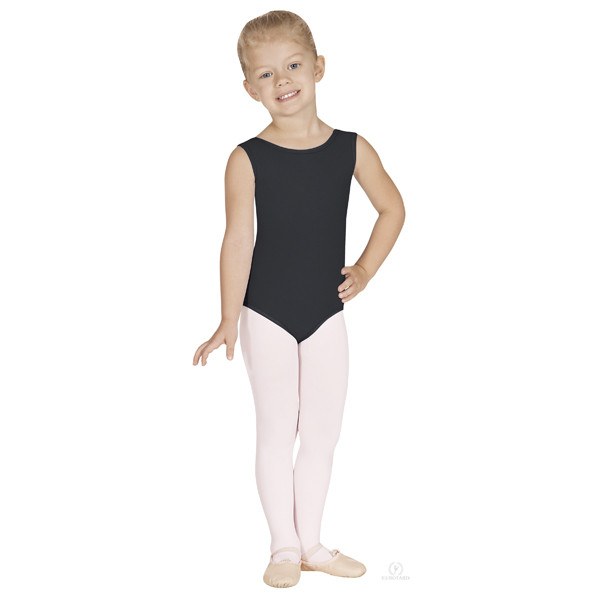 Eurotard 1089 Cotton Tank Leotard - Child black