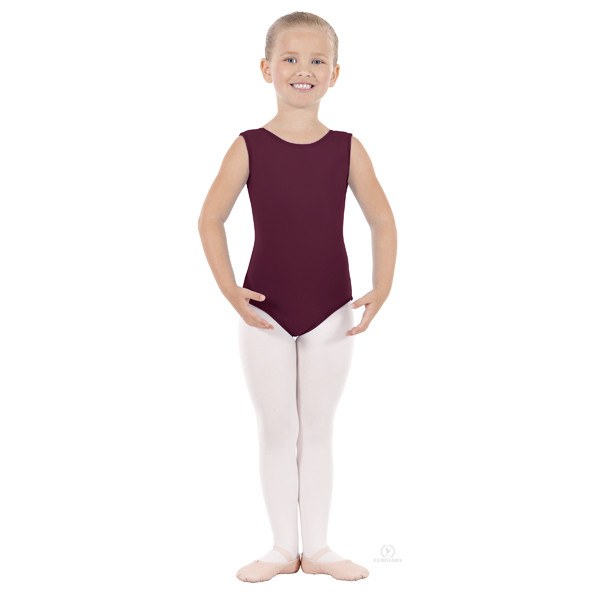 Eurotard 1089 Cotton Tank Leotard - Child burgandy