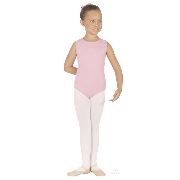Eurotard 1089 Cotton Tank Leotard - Child pink