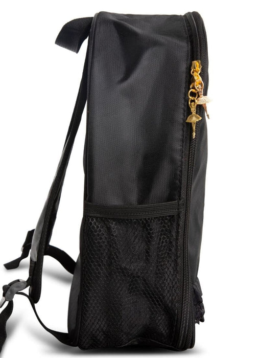 Capezio B280 Ballet Bow Backpack Black - ballerina zippers