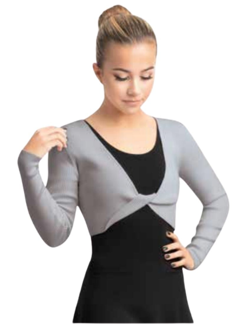 Capezio CK10975W Shrugs Heather Grey - Front