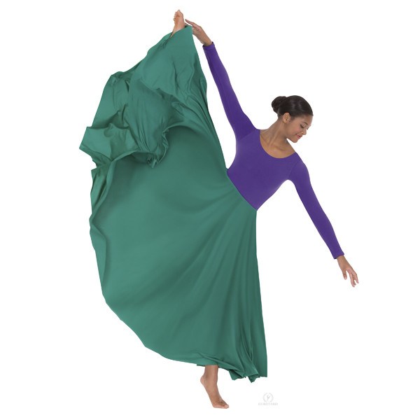 Triple Panel Lyrical Skirt Green