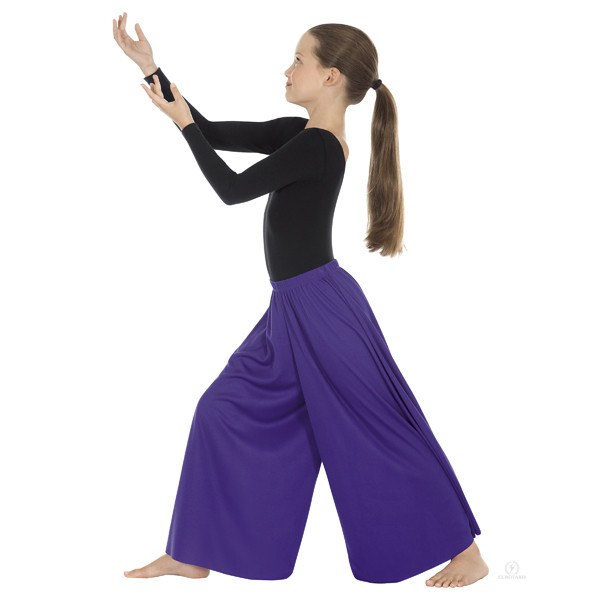 Eurotard 13696c Palazzo Pants- Child purple