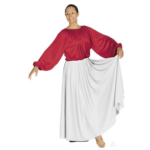 Eurotard 13778 Lyrical Circle Skirt - Adult white