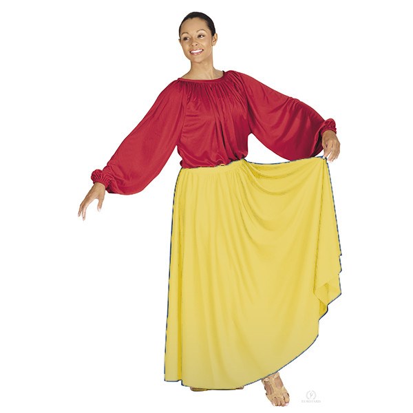 Lyrical Circle Skirt Yellow