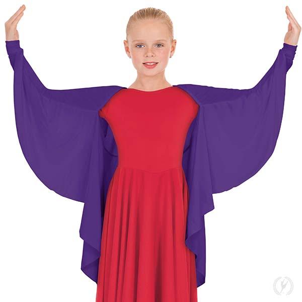 Eurotard 13800C Polyester Angel Wing Praise Shrug - Child