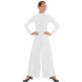 13846 - Eurotard Womens Simplicity Polyester Long Sleeve Wide Leg High Neck Praise Jumpsuit