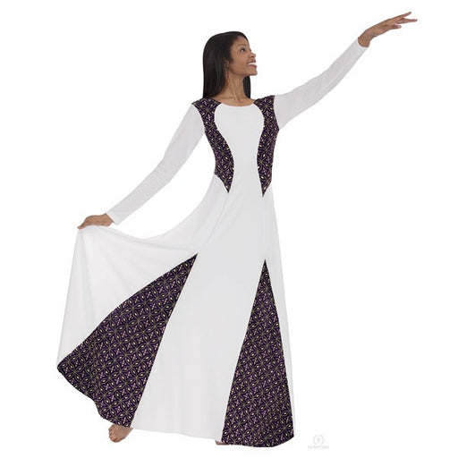 YEAHDOR Womens Ruffled Asymmetrical Hem Praise Liturgical Dance Dress  Costume